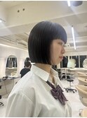 ボブ/ミニボブ/ミディアム/切りっぱなしボブ