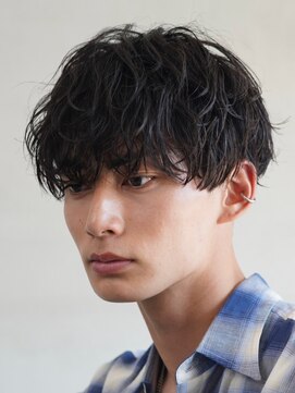 エリマ 茅ヶ崎(elima) 再現性高い波巻きスパイラルパーマ×刈り上げマッシュ