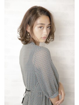 ルルディ バイ アフロディーテ銀座(luludi by APHRODITE) 黒髪/グレーベージュ/レイヤーロング/前髪パーマ/銀座