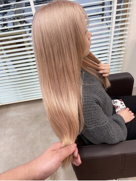 オリビアヘアー(OLIVIA HAIR) ハイトーンコーラルミルクティー