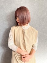 アールヘアーデザイン 千種(r hair design) 小顔見せショートベージュカラーブリーチしない透明感カラー千種