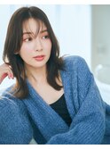 シースルーニュアンスバングくびれレイヤー