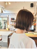 ポタム 東中野(potamu)&nbsp;大人ベージュの外はねボブ