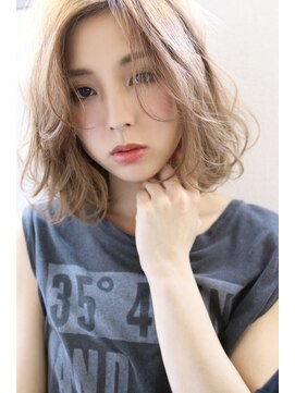 マルフェ 天王寺(marfe) 【marfe】ミルクティーベージュ_ベージュカラー_ミディアムヘア