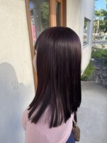 ルアナヘアー(Luana hair)&nbsp;ブリーチ無しWカラー、部分縮毛矯正(表面，前髪，顔周りのみ)