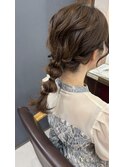 編みおろしアレンジ