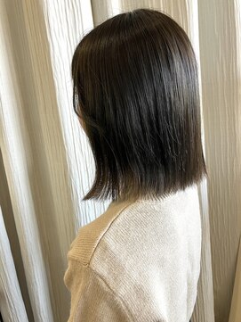 キャンバス(canvas) ぷつっとボブ×オリーブグレージュ