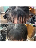 前髪クロスパーマ