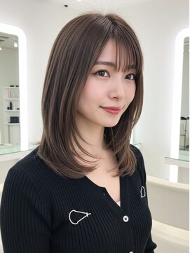 エル 新小岩(elu) 美髪/ワイドバング/レイヤーカット/くすみベージュ/新小岩駅