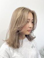 ニコ トウキョウ 渋谷(nico TOKYO)&nbsp;ブロンドベージュダブルカラーケアブリーチハイトーン