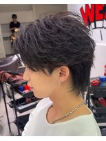 オーシャントーキョー 心斎橋(OCEAN TOKYO WEST) フェザーショート黒髪ウルフニュアンスパーマ
