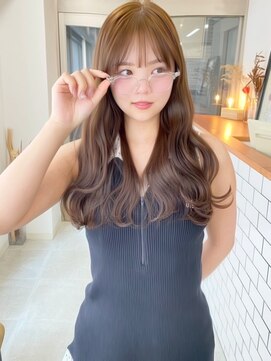 ノア 四条大宮店(noah) 透明感グレージュのゆる巻きロング20代30代