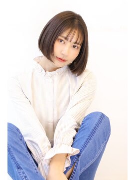 オーロ 塚口店(ORO) 暗めカラー内巻き美髪ボブスタイル