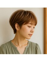 スープレックス ヘアーデザイン(SOUPREX HAIR DESIGN)&nbsp;ライトブラウンショートボブ　20代 30代 40代 50代 60代髪質改善