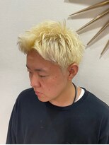 メゾンフォーメン 心斎橋店(Maison for men)&nbsp;ハイトーンカラー　ブロンドカラー　スパイキーショート