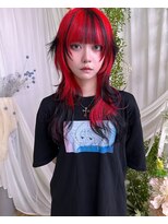 アリー 原宿(ALLY)&nbsp;ハッシュカットシャギーウルフレイヤーカットエクステレイヤー