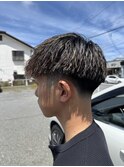  men'sパーマ＋カット【ツイストスパイラル/フェード】