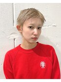 ホワイトベージュ×ベリーショート