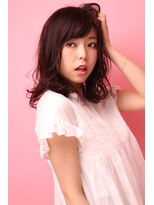 ソア 武蔵小杉(SOAR) ひし形小顔耳かけ大人かわいいくせ毛風グラマラスふわミディ