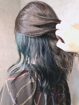 ノア ヘアデザイン 町田店(noa Hair Design) インナーカラー×ブルー