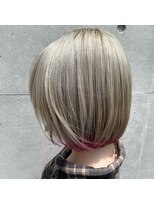 ボアップ 京橋店(boappu)&nbsp;#ホワイトブロンド#ボブ#ハイトーン#髪質改善#プルエクステ