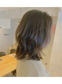 20代30代40代☆カーキグレージュカラー×ミディレイヤー☆