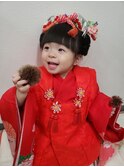 七五三ヘアセット　