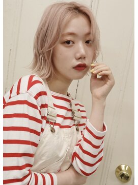 オペラ 調布店(OPERA by BALLEThair) ホワイトピンク_ショコラベージュボブルフベビーバング「調布」