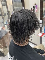 リミットバイアフィナー 大宮店(limit by Afinar) メンズミディアムウルフ×スパイラル