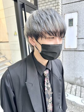 ニュート(Neut ) エンドカラー/ホワイトグレー/裾カラー/メンズハイトーン