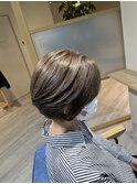 脱白髪染めハイライト