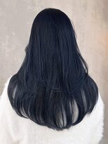 アイティー バイ アルバム 浦和店(IT by ALBUM)&nbsp;ブルーブラックレイヤーカット_ピンクベージュ_ba444641