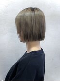 小顔カット切りっぱなしボブ