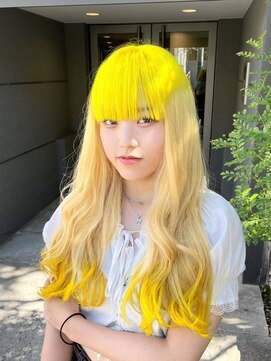 ワンズリー 本厚木店(ONE's ly) 黒髪/前髪パーマ/グレーベージュ/レイヤーロング/ダブルカラー