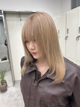 ヘアサロン ドット トウキョウ カラー 町田店(hair salon dot. tokyo color) 切りっぱなしボブ/エアリーロング/美髪/ピンクブラウン/町田