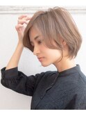 大人可愛いショートボブ20代30代40代ひし形ショート束感ショート