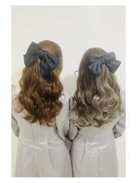 セットサロン ココ ＊波ウェーブハーフアップ＊