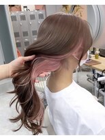 ベル 表参道Terrace(Belle) ケアブリーチを使用したデザインカラー スタイリスト阿部ちあき