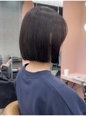 黒髪ボブルフネビージュ小顔ワンレン