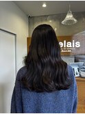 透明感たっぷりのブルージュカラー
