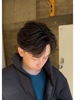 メンズギフト(men's GIFT)&nbsp;刈り上げツーブロックフェザーパーマメンズマッシュショート