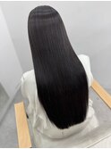 ロング美髪顔周りレイヤー韓国ヘアくびれヘア_momo0006