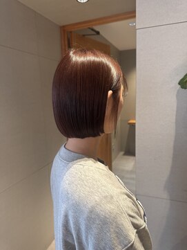 フーコー 小倉魚町店 (fuhcoh) ぱっつとボブ×ピンクカラー