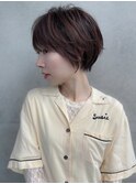 耳掛けふんわりショートボブ/コンパクトショート