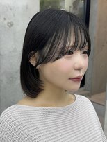 ビューブルー 亀戸錦糸町(VIEW BLUE) ◎美髪カールベージュブラウンミディアムボブ似合わせ前髪