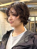 ナループロアオハナ(Nalu pu loa ohana)&nbsp;ボブパーマショートボブパーマショートパーマニュアンスパーマ