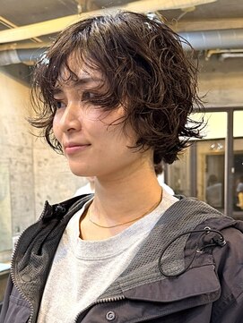 ナループロアオハナ(Nalu pu loa ohana) ボブパーマショートボブパーマショートパーマニュアンスパーマ