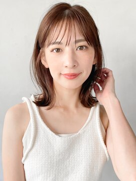 リヤン 表参道(lyann) 小顔黒髪オリーブグレーココアベージュミディアムクラゲヘアーa