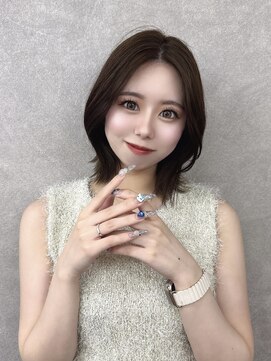 ソア 並木坂(Soa) 切りっぱなしボブ/ブラウンカラー/Chihiro