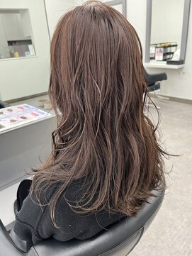 ガルボヘアー 桟橋店(garbo hair) ナチュラル大人ロング　　透明感カラー　トリートメント
